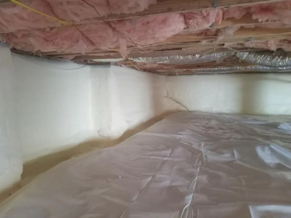 Crawl space encapsulation with closed-cell spray foam for Roof Maintenance in Paradise
